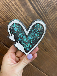 Turquoise Stone Arrow Heart